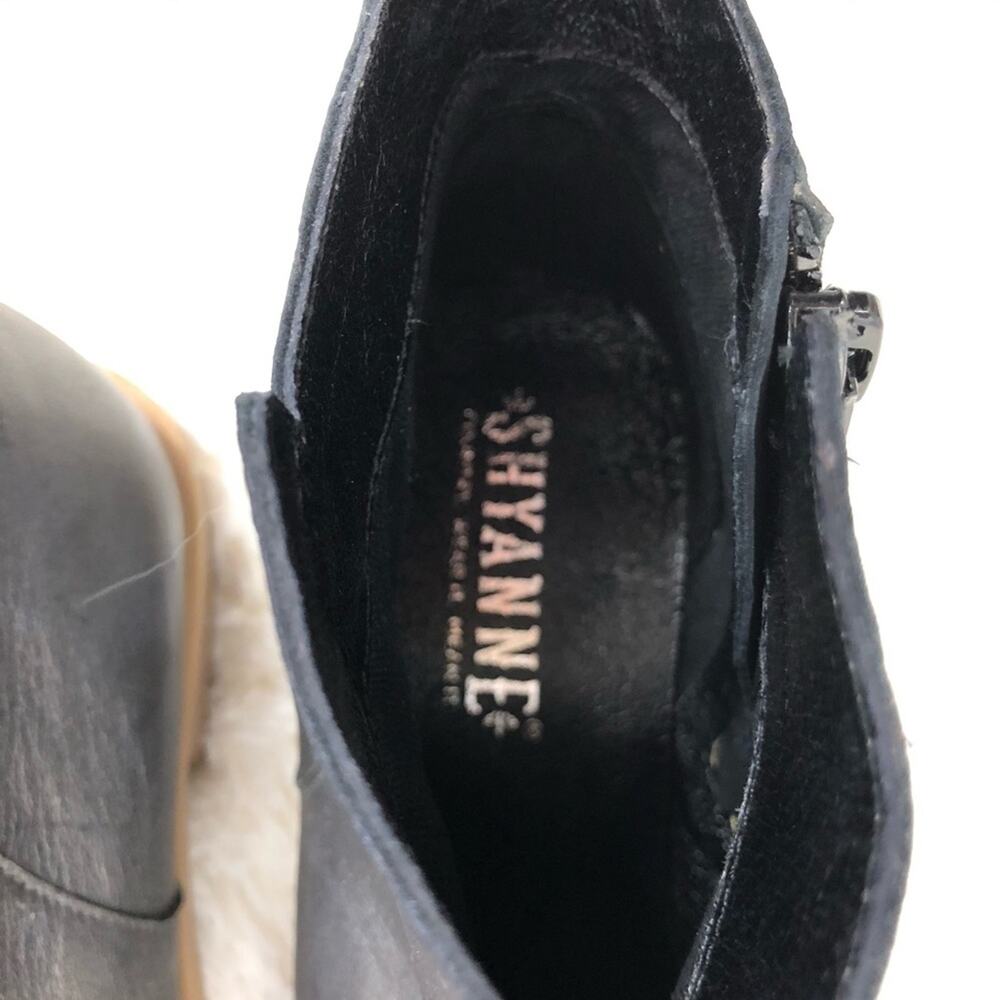 Shyanne Pewter Gray Leather Booties 6 - Picture 6 of 7